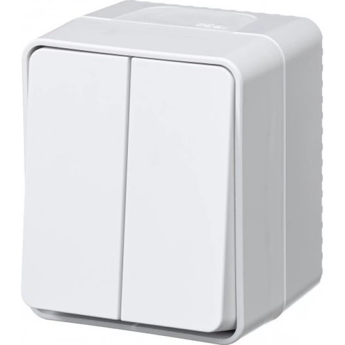 2-клавишный выключатель SCHNEIDER ELECTRIC ATLASDESIGN PROFI54 ОП IP54 10AX, бел. ATN540151 2-клавишный выключатель SCHNEIDER ELECTRIC ATLASDESIGN PROFI54 ОП IP54 10AX, бел. ATN540151