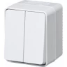 2-клавишный выключатель SCHNEIDER ELECTRIC ATLASDESIGN PROFI54 ОП IP54 10AX, бел. ATN540151