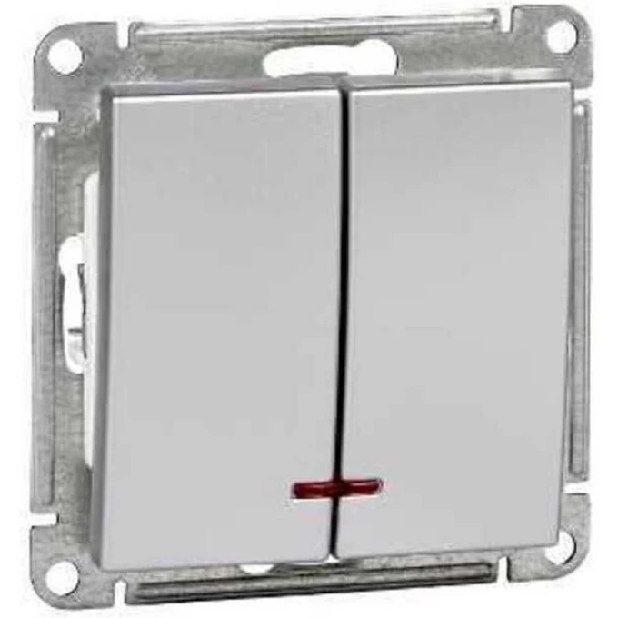 2-клавишный выключатель SCHNEIDER ELECTRIC W59 с подсветкой 10АХ, механизм, МАТОВЫЙ ХРОМ VS510-251-5-86 2-клавишный выключатель SCHNEIDER ELECTRIC W59 с подсветкой 10АХ, механизм, МАТОВЫЙ ХРОМ VS510-251-5-86