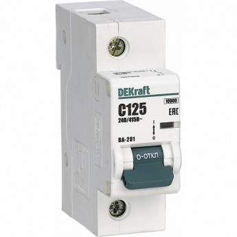 Автоматический выключатель SCHNEIDER ELECTRIC DEKRAFT ВА-201 1Р 100А х-ка С 10кА
