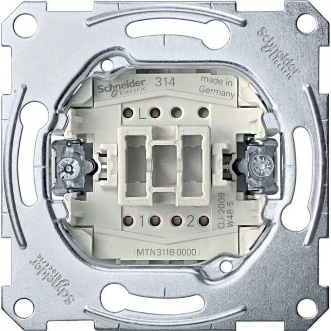 Механизм SCHNEIDER ELECTRIC MERTEN 1-клавишного переключателя безвинтовые зажимы 10 AХ, QF MTN3116-0000 Механизм SCHNEIDER ELECTRIC MERTEN 1-клавишного переключателя безвинтовые зажимы 10 AХ, QF MTN3116-0000