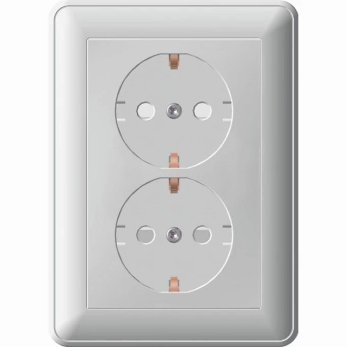 Розетка двойная SCHNEIDER ELECTRIC W59 с заземлением со шторками, 16А, в сборе, сосна RS16-255-78 Розетка двойная SCHNEIDER ELECTRIC W59 с заземлением со шторками, 16А, в сборе, сосна RS16-255-78