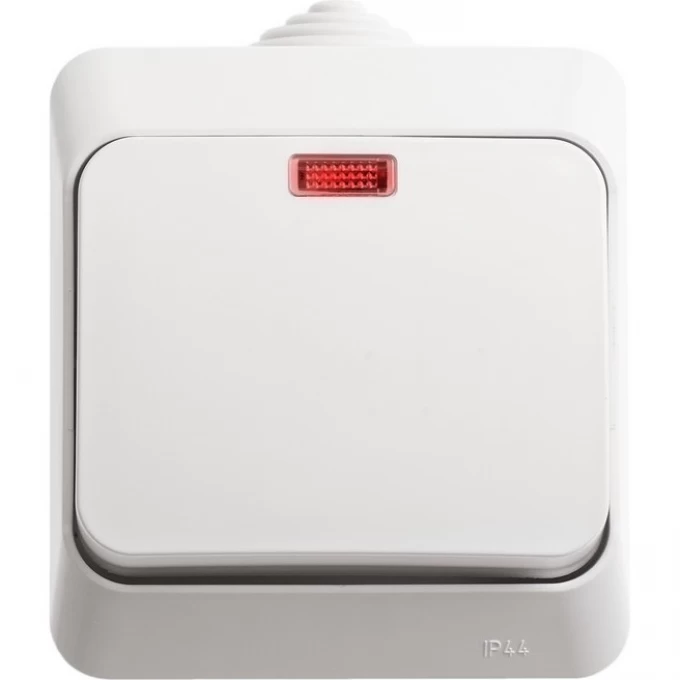 Выключатель 1-клавишный SCHNEIDER ELECTRIC ЭТЮД IP44 с подсветкой 10 АХ, БЕЛЫЙ, Россия BA10-045B Выключатель 1-клавишный SCHNEIDER ELECTRIC ЭТЮД IP44 с подсветкой 10 АХ, БЕЛЫЙ, Россия BA10-045B