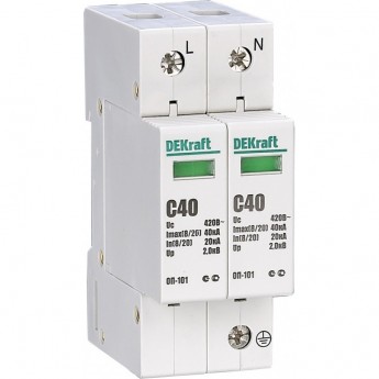 Ограничитель перенапряжения SCHNEIDER ELECTRIC DEKRAFT ОП101-2P-040-C-420