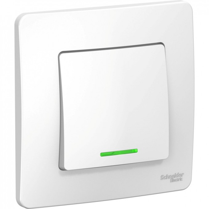 1-клавишный переключатель SCHNEIDER ELECTRIC BLANCA (cх.6), с подсветкой, 10А, 250B, БЕЛЫЙ BLNVS010611 1-клавишный переключатель SCHNEIDER ELECTRIC BLANCA (cх.6), с подсветкой, 10А, 250B, БЕЛЫЙ BLNVS010611