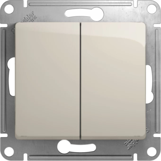 2-клавишный выключатель SCHNEIDER ELECTRIC GLOSSA, сх.5, 10AX, механизм, МОЛОЧНЫЙ GSL000951 2-клавишный выключатель SCHNEIDER ELECTRIC GLOSSA, сх.5, 10AX, механизм, МОЛОЧНЫЙ GSL000951