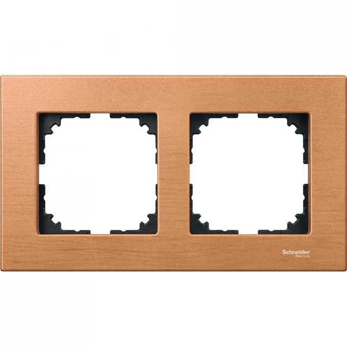 2-постовая рамка SCHNEIDER ELECTRIC MERTEN M-ELEGANCE деревянная, БУК, SM MTN4052-3470