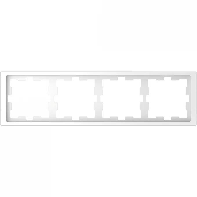 4-постовая рамка SCHNEIDER ELECTRIC MERTEN D-LIFE, БЕЛ. ЛОТОС MTN4040-6535