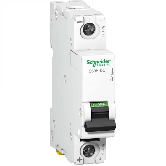 Автоматический выключатель SCHNEIDER ELECTRIC ACTI 9 C60H-DC 1П 25А C 250В DC A9N61513 Автоматический выключатель SCHNEIDER ELECTRIC ACTI 9 C60H-DC 1П 25А C 250В DC A9N61513