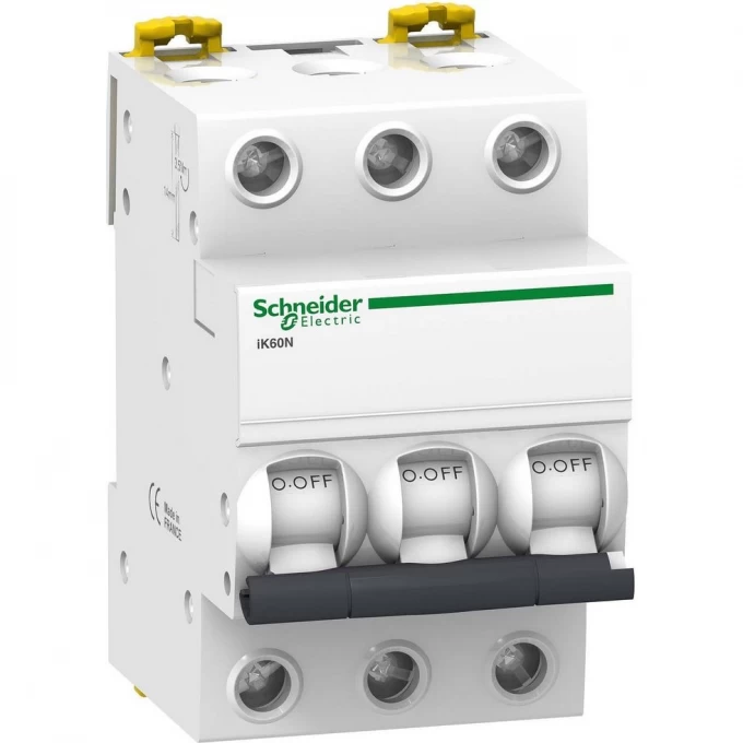 Автоматический выключатель SCHNEIDER ELECTRIC ACTI 9 iK60 3П 32A C A9K24332 Автоматический выключатель SCHNEIDER ELECTRIC ACTI 9 iK60 3П 32A C A9K24332