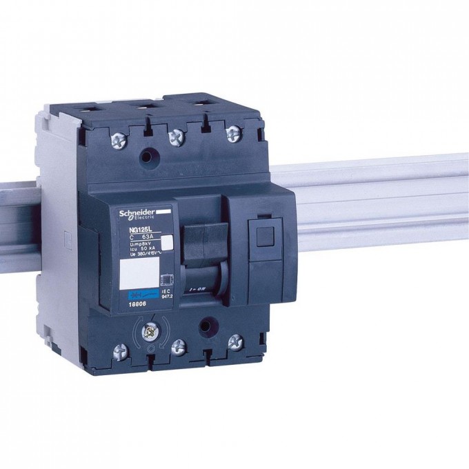Автоматический выключатель SCHNEIDER ELECTRIC ACTI 9 NG125L 3П 10A C 18799 Автоматический выключатель SCHNEIDER ELECTRIC ACTI 9 NG125L 3П 10A C 18799