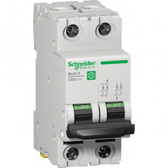 Автоматический выключатель SCHNEIDER ELECTRIC MULTI 9 C60H-DC 2П 4A C