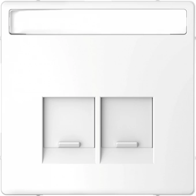 Центральная накладка SCHNEIDER ELECTRIC MERTEN D-LIFE для 2-х мод. разъемов SE, с пол. д/надп. БЕЛ. ЛОТОС MTN4574-6035 Центральная накладка SCHNEIDER ELECTRIC MERTEN D-LIFE для 2-х мод. разъемов SE, с пол. д/надп. БЕЛ. ЛОТОС MTN4574-6035