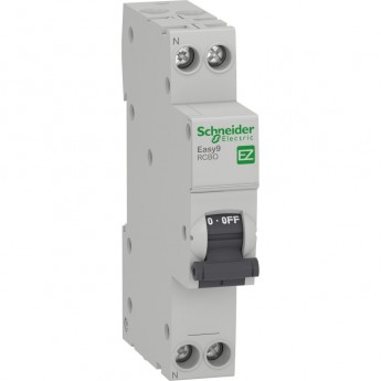 Дифференциальный автоматический выключатель SCHNEIDER ELECTRIC EASY 9 1П+Н 16A 30MA 4,5кА C АС, 18 мм