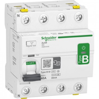 Дифференциальный выключатель (УЗО) SCHNEIDER ELECTRIC ACTI 9 iID 4П 40A 30mA B-SI-ТИП