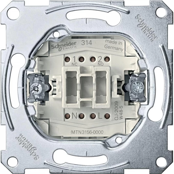 Механизм SCHNEIDER ELECTRIC MERTEN 1-полюсного кноп. переключат. с зажимом нейтрали сх.6,10AХ , QF MTN3156-0000 Механизм SCHNEIDER ELECTRIC MERTEN 1-полюсного кноп. переключат. с зажимом нейтрали сх.6,10AХ , QF MTN3156-0000