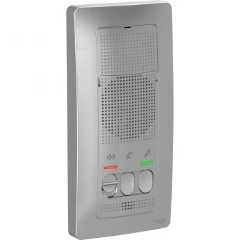 Переговорное устройство (домофон) SCHNEIDER ELECTRIC BLANCA, с настенным монтажом, 4,5В, алюминий