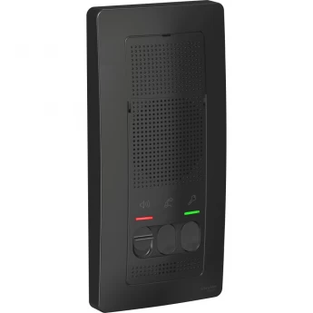 Переговорное устройство (домофон) SCHNEIDER ELECTRIC BLANCA, с настенным монтажом, 4,5В, антрацит