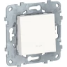 Переключатель 1-клавишный SCHNEIDER ELECTRIC UNICA NEW, с подсветкой, сх. 6а, белый NU520318N