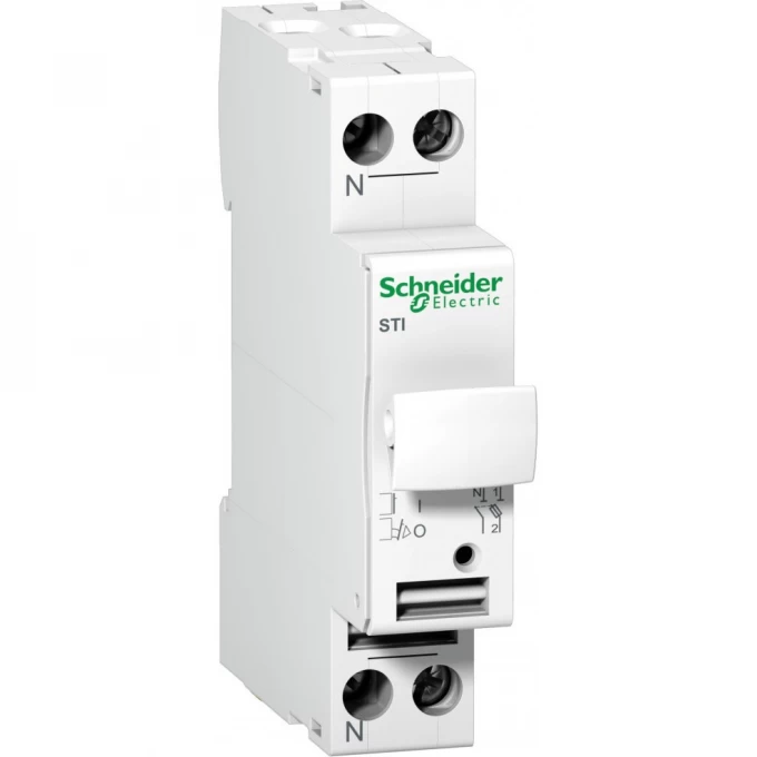 Предохранитель-разъединитель SCHNEIDER ELECTRIC ACTI 9 STI 1П+Н 10,3X38 500В A9N15646 Предохранитель-разъединитель SCHNEIDER ELECTRIC ACTI 9 STI 1П+Н 10,3X38 500В A9N15646