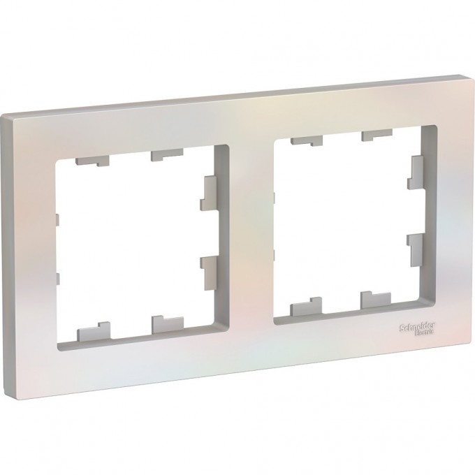 Рамка 2-постовая SCHNEIDER ELECTRIC ATLASDESIGN жемчуг ATN000402 Рамка 2-постовая SCHNEIDER ELECTRIC ATLASDESIGN жемчуг ATN000402