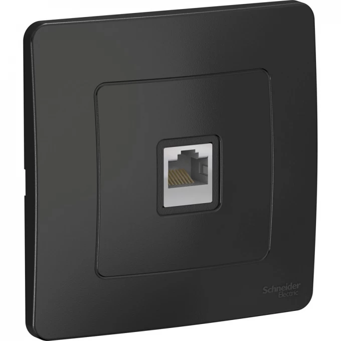 Розетка компьютерная SCHNEIDER ELECTRIC BLANCA с/у, RJ45, кат.5E, АНТРАЦИТ BLNIS045006 Розетка компьютерная SCHNEIDER ELECTRIC BLANCA с/у, RJ45, кат.5E, АНТРАЦИТ BLNIS045006
