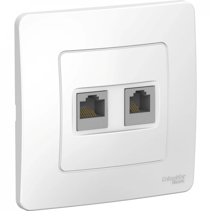 Розетка компьютерная/телефонная SCHNEIDER ELECTRIC BLANCA, с/у, RJ45+RJ11, кат.5E, БЕЛЫЙ BLNIS045111 Розетка компьютерная/телефонная SCHNEIDER ELECTRIC BLANCA, с/у, RJ45+RJ11, кат.5E, БЕЛЫЙ BLNIS045111