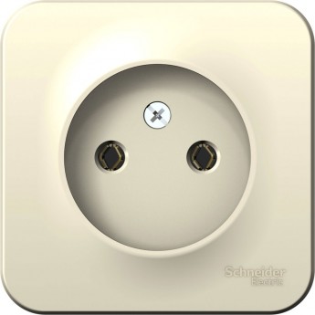 Розетка SCHNEIDER ELECTRIC BLANCA без заземления без шторок, 16А, 250В, молочный