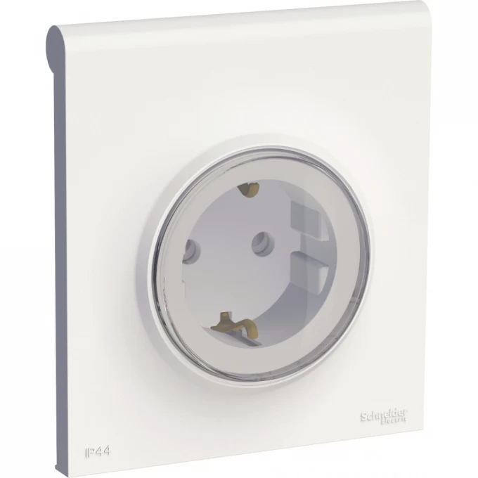Розетка SCHNEIDER ELECTRIC ODACE с заземлением, с крышкой, IP44, в сборе, белый S52R0370W Розетка SCHNEIDER ELECTRIC ODACE с заземлением, с крышкой, IP44, в сборе, белый S52R0370W