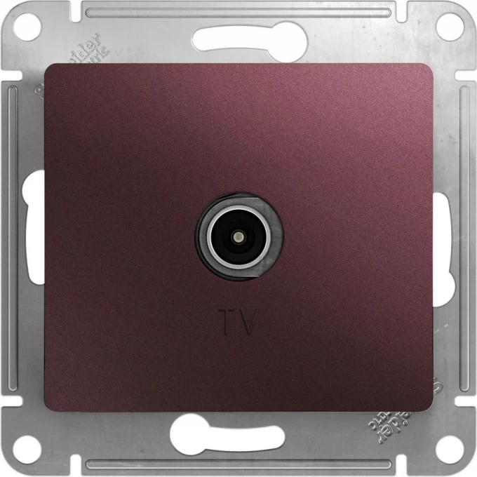 TV антенна коннектор SCHNEIDER ELECTRIC GLOSSA, механизм, БАКЛАЖАНОВЫЙ GSL001193 TV антенна коннектор SCHNEIDER ELECTRIC GLOSSA, механизм, БАКЛАЖАНОВЫЙ GSL001193