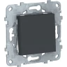 Выключатель 1-клавишный SCHNEIDER ELECTRIC UNICA NEW, сх. 1, 10 AX, 250 В, антрацит NU520154