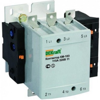 Контактор SCHNEIDER ELECTRIC DEKRAFT 500А 220В АС3 1НО+1НЗ КМ-103 DEKraft