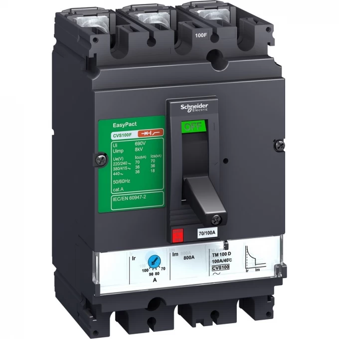 Автоматический выключатель 3P SCHNEIDER ELECTRIC EASYPACT CVS250F 36КА TM250D LV525333 Автоматический выключатель 3P SCHNEIDER ELECTRIC EASYPACT CVS250F 36КА TM250D LV525333