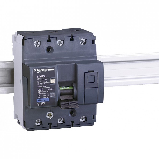 Автоматический выключатель SCHNEIDER ELECTRIC ACTI 9 NG125H 3П 16A C 18724 Автоматический выключатель SCHNEIDER ELECTRIC ACTI 9 NG125H 3П 16A C 18724