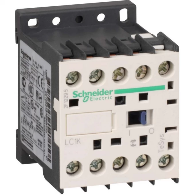 Контактор SCHNEIDER ELECTRIC TESYS K 3P,6 А,НО,220V 50/60 ГЦ, винтовой зажим LC1K0610M7