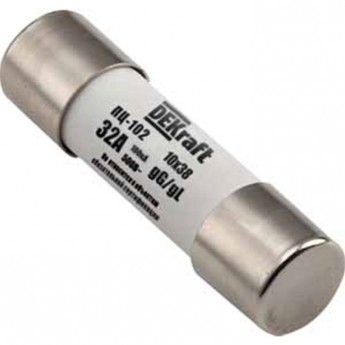 Предохранитель цилиндрический 32A 10x38 ПЦ-102 DEKraft