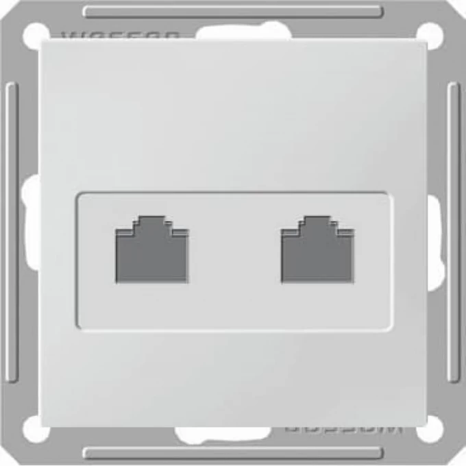 Розетка двойная SCHNEIDER ELECTRIC W59 RJ11+RJ45, 160В, 1А, кат.5E, механизм, белый RSI-251TK5E-1-86 Розетка двойная SCHNEIDER ELECTRIC W59 RJ11+RJ45, 160В, 1А, кат.5E, механизм, белый RSI-251TK5E-1-86