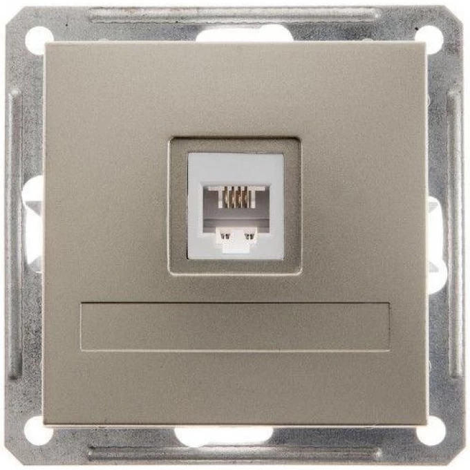 Розетка телефонная SCHNEIDER ELECTRIC W59 RJ11, 160В, 1А, механизм, шампань RSI-152T-4-86 Розетка телефонная SCHNEIDER ELECTRIC W59 RJ11, 160В, 1А, механизм, шампань RSI-152T-4-86