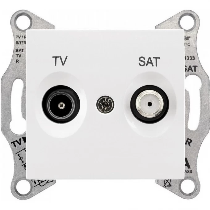 Розетка TV/SAT SCHNEIDER ELECTRIC SEDNA оконечная, 1dB, белый SDN3401621 Розетка TV/SAT SCHNEIDER ELECTRIC SEDNA оконечная, 1dB, белый SDN3401621