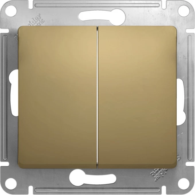 2-клавишный переключатель SCHNEIDER ELECTRIC GLOSSA, сх.6/2, 10АХ, механизм, ТИТАН GSL000465 2-клавишный переключатель SCHNEIDER ELECTRIC GLOSSA, сх.6/2, 10АХ, механизм, ТИТАН GSL000465