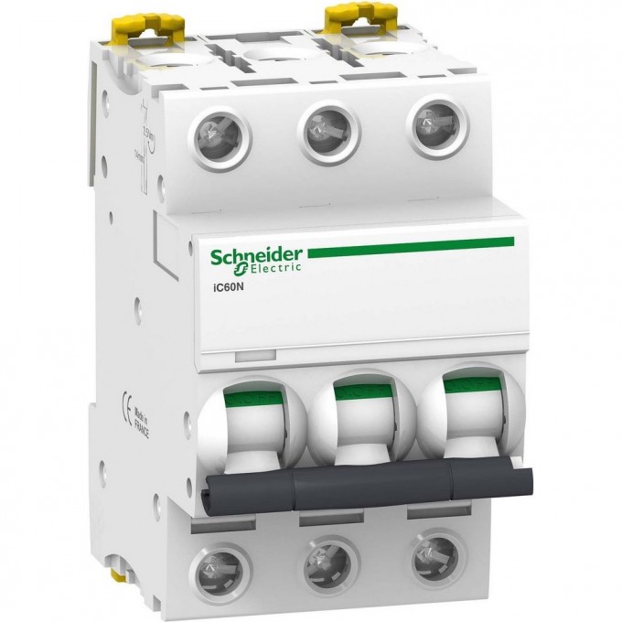 Автоматический выключатель SCHNEIDER ELECTRIC ACTI 9 iC60N 3П 2A B A9F73302 Автоматический выключатель SCHNEIDER ELECTRIC ACTI 9 iC60N 3П 2A B A9F73302