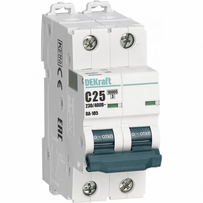 Автоматический выключатель SCHNEIDER ELECTRIC DEKRAFT ВА105-2P-006A-C 13163DEK Автоматический выключатель SCHNEIDER ELECTRIC DEKRAFT ВА105-2P-006A-C 13163DEK