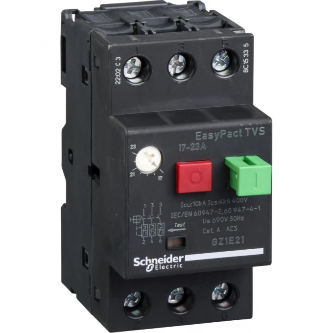 Автоматический выключатель SCHNEIDER ELECTRIC EASYPACT TVS 3Р 17-23A GZ1E21 Автоматический выключатель SCHNEIDER ELECTRIC EASYPACT TVS 3Р 17-23A GZ1E21