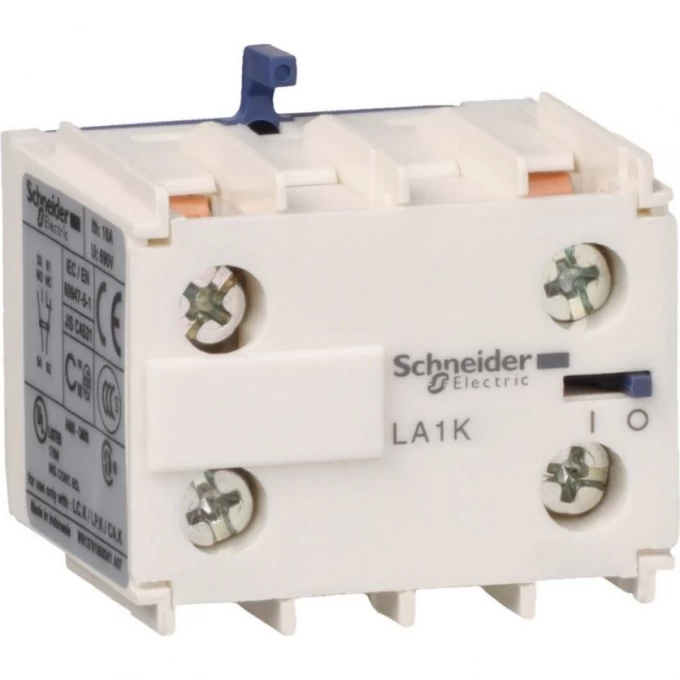 Блок дополнительных контактов SCHNEIDER ELECTRIC TESYS НО+НЗ винтовой зажим LA1KN11 Блок дополнительных контактов SCHNEIDER ELECTRIC TESYS НО+НЗ винтовой зажим LA1KN11